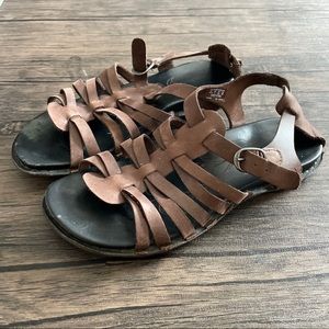 KEEN Alman Women's Brown Leather Gladiator Sandals Size 7